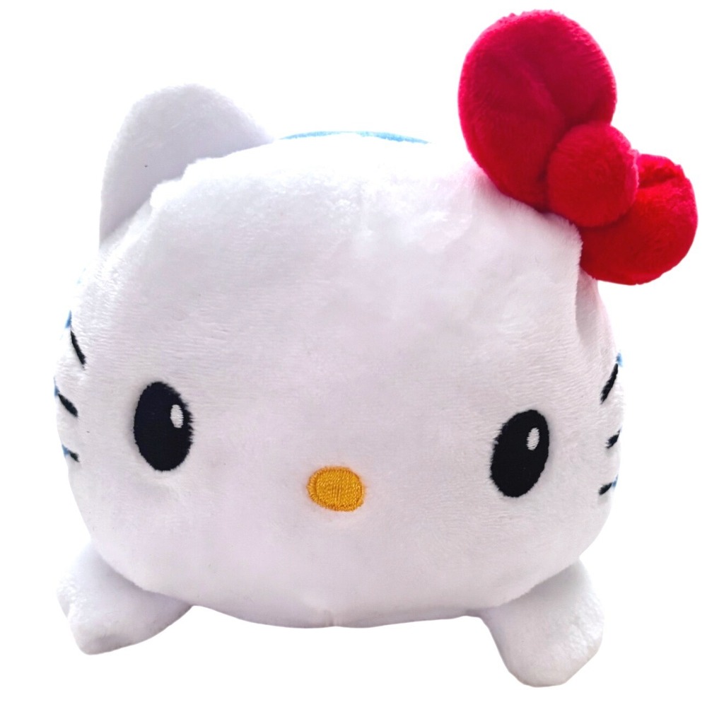 TeeTurtle Hello Kitty Reversible Plush White Blue Sanrio 2022 Mood Plush